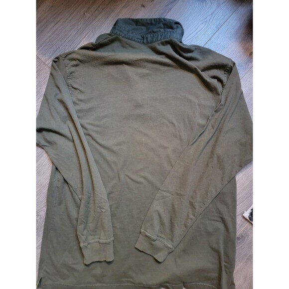 John Deere Shirt Mens Large Rugby Pullover 37 Patch Sz XL - Picture 2 of 4